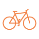 Bike zone com bicicletas compartilhadas e oficina